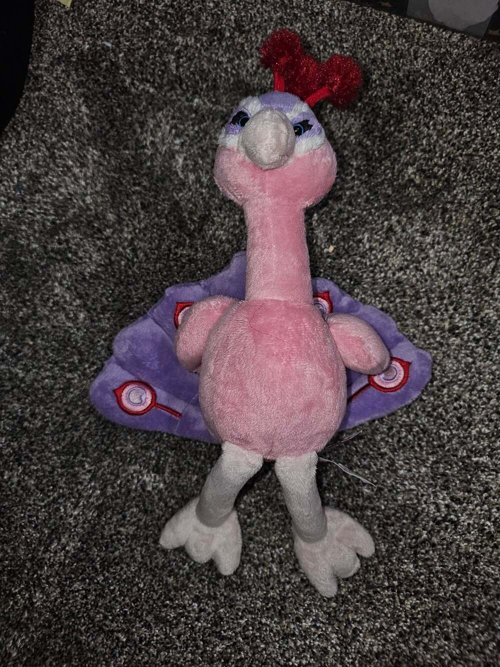 Ganz Webkinz Pinktastic Peacock Plush Stuffed Animal